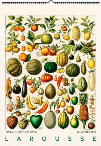 Kalender 2026: Larousse - Vintage Illustrations