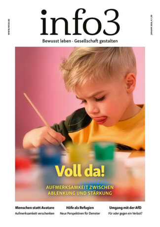 Zeitschrift info3, Januar 2026 - Cover