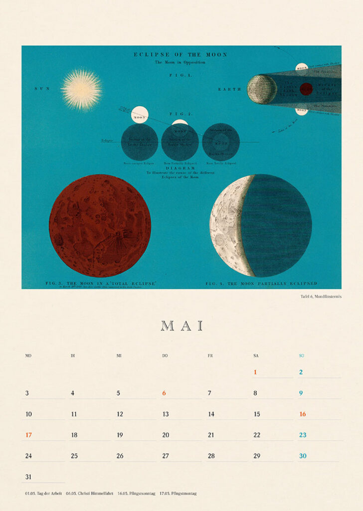 Kalender 2027: Astronomische Karten - Layout