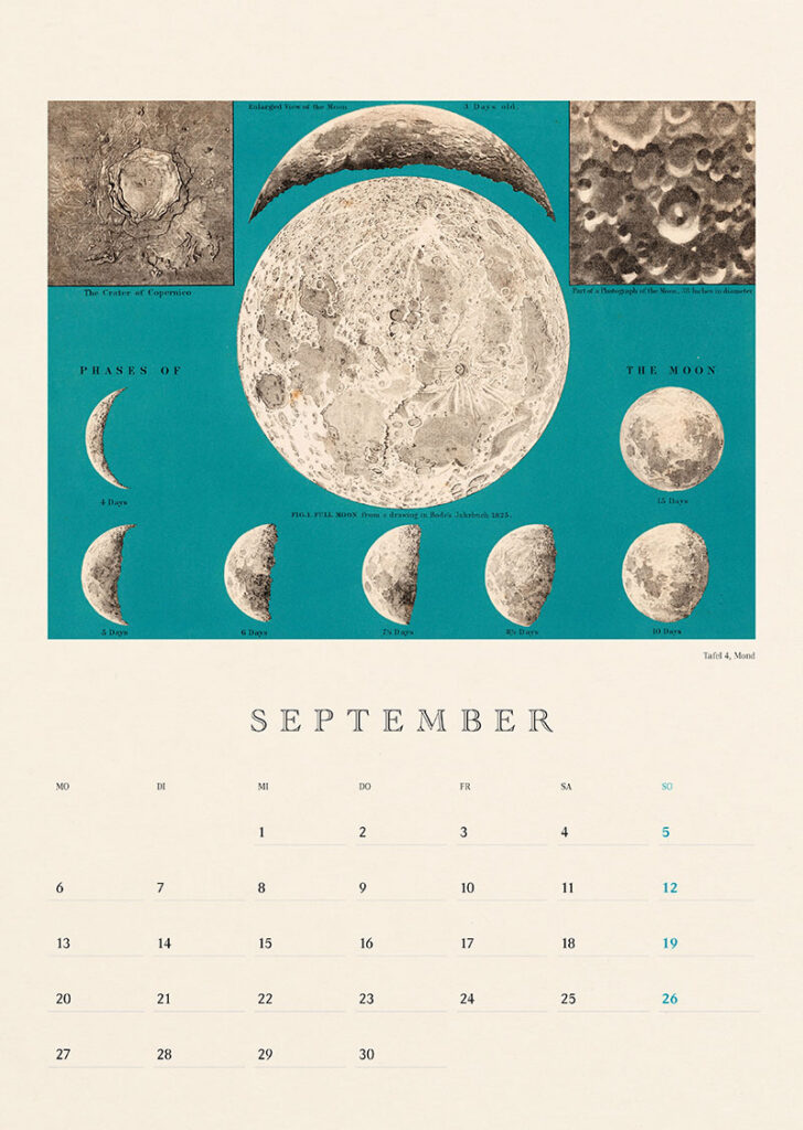 Kalender 2027: Astronomische Karten - Layout