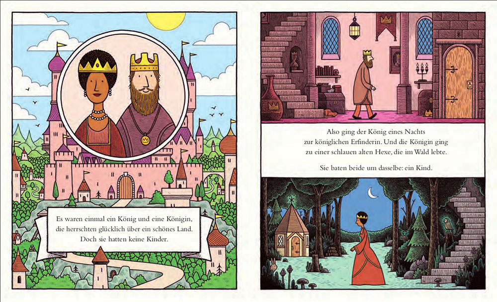 Tom Gauld: Der kleine Holzroboter und die Baumstumpf-Prinzessin - Layout